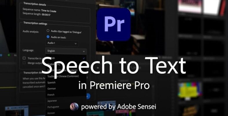 Adobe Speech to Text for Premiere Pro