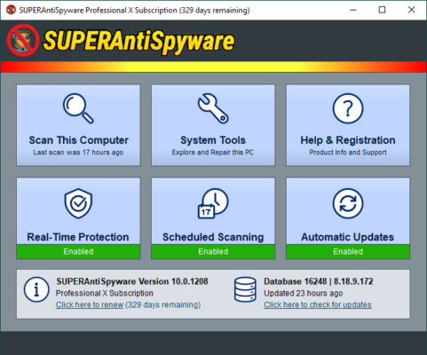 SUPERAntiSpyware Professional 10 